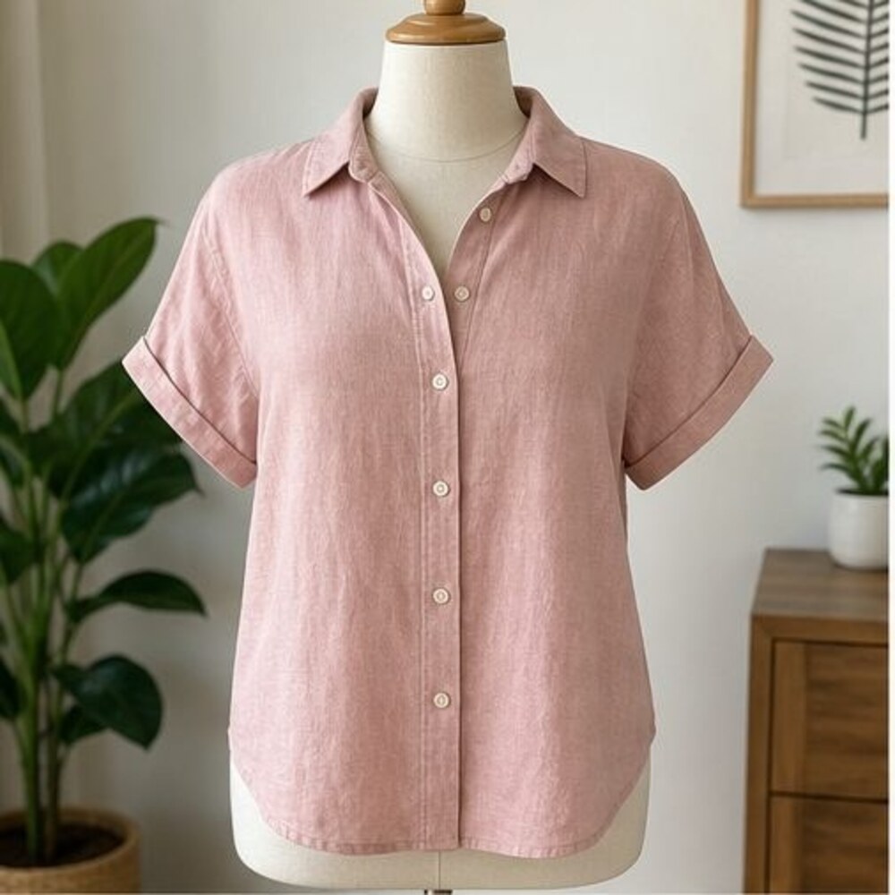 Blush V Neck Top